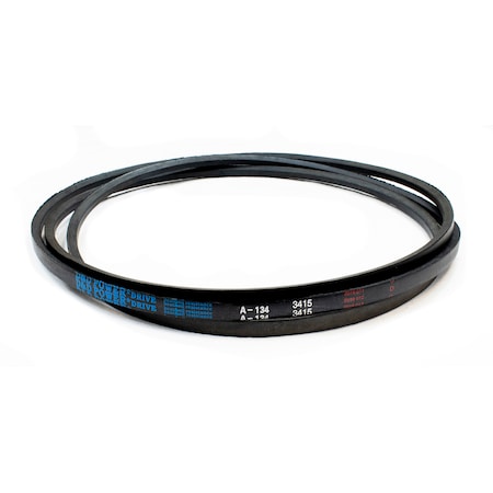 D&D A134 Classical V-Belt, 136 in Outside Length, 1/2 in Top Width, 1 Ribs A134